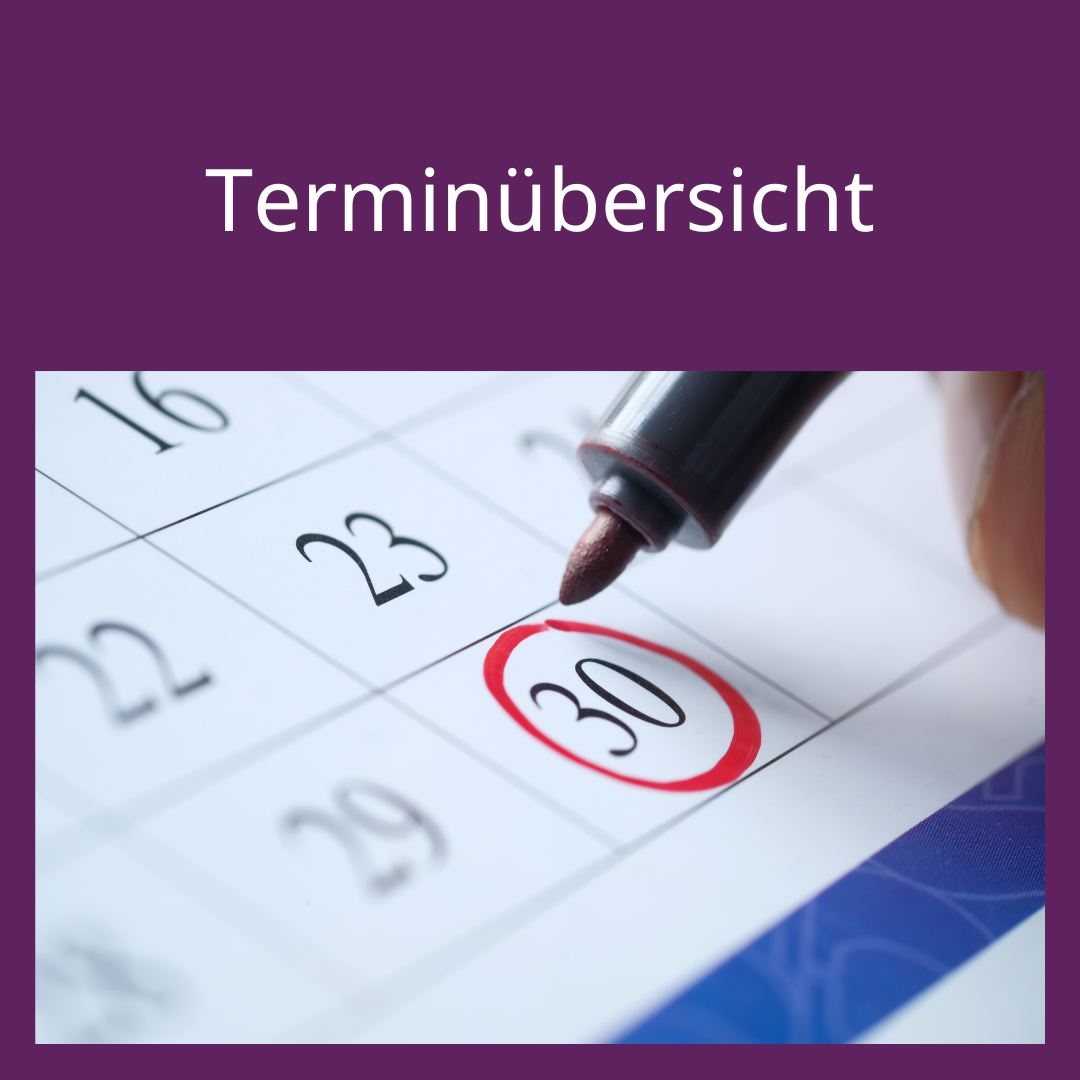 Terminübersicht Terminübersicht